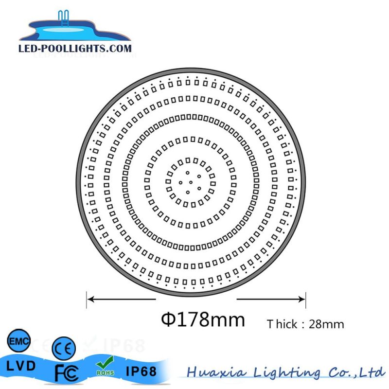 Waterproof IP68 Resin Filled LED Underwater Swimming Pool Light