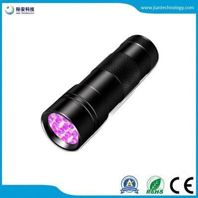 9 LED UV Ultraviolet Flashlight Purple Color Blacklight AAA Battery Money Detection Torch Light Lamp