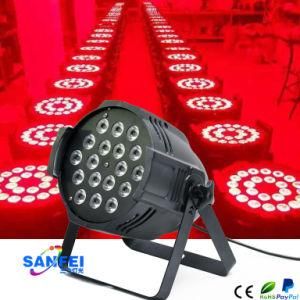 DJ Lighting 18PCS 10W LED PAR Light RGBWA-UV 6 in 1 LED for Night Club, KTV, Stage