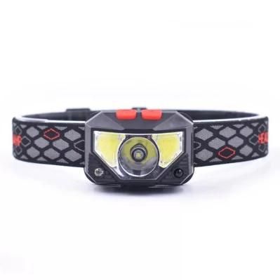 Goldmore9 High Quality LED Headlamp USB Rechargeable Headlamp Multi-Function ABS Sensor Headlamp for Camping Hiking Working