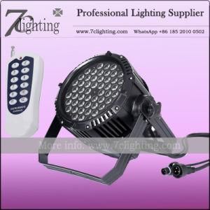 Wireless Remote Control 54X3w LED PAR RGBW Spotlight