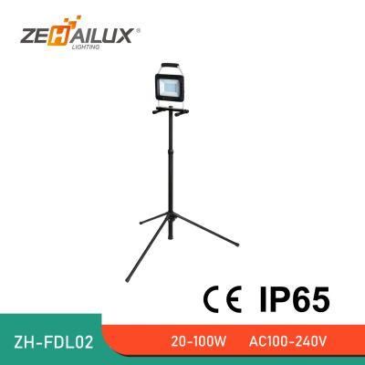 High-End 20W 30W 50W 100W LED Tripod Flood Work Light