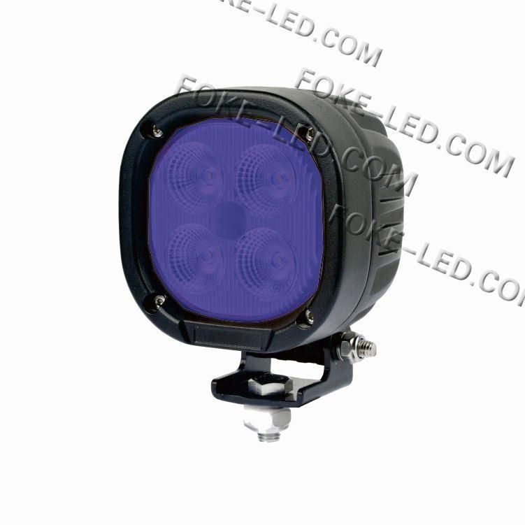 40W Square LED Blue Sprayer Spot Light LED Warning Work Flood Light