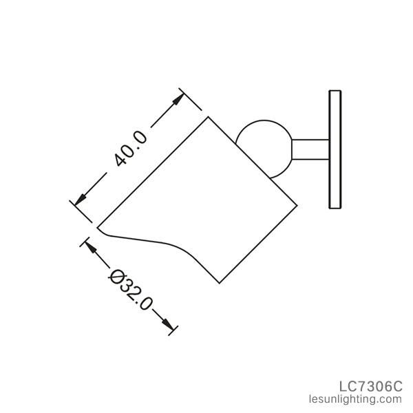 Hot Sales 1W Under Cabinet LED Light for Showcase Display Lighting LC7307A