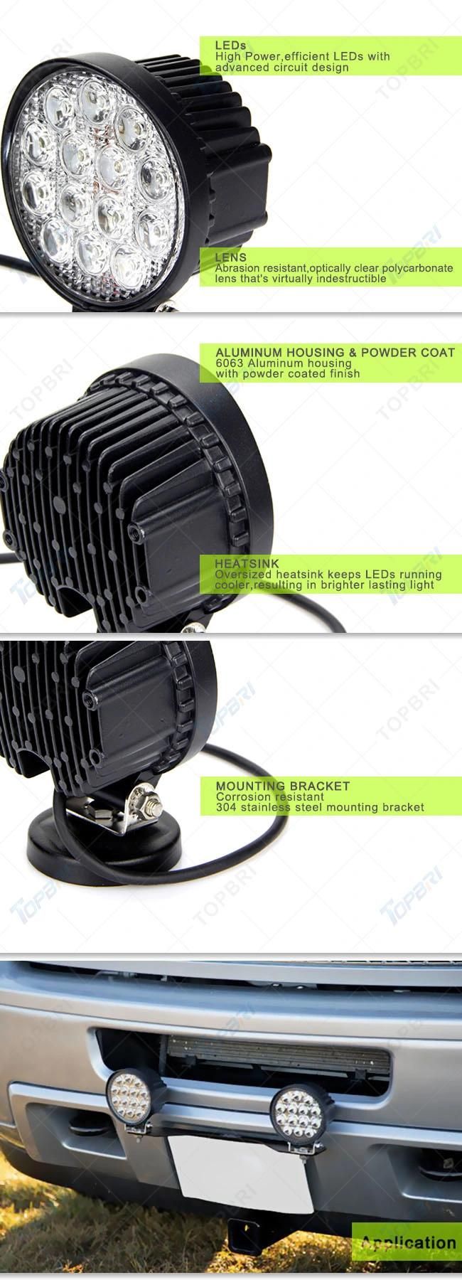 4inch Round 42W Flood Shockproof LED Mining Truck Light