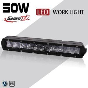 Waterproof 7 Inch 30W Single Row LED Work Light for off-Road Truck Jeep ATV