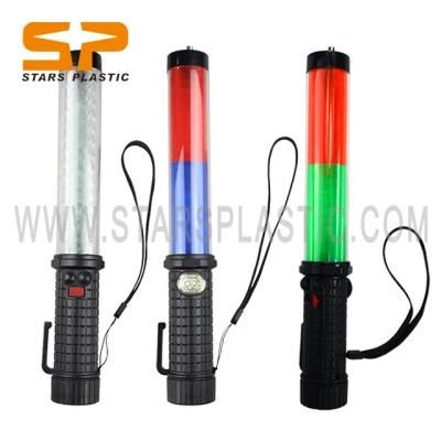 Rechargeable Traffic Baton Wands with Whistle