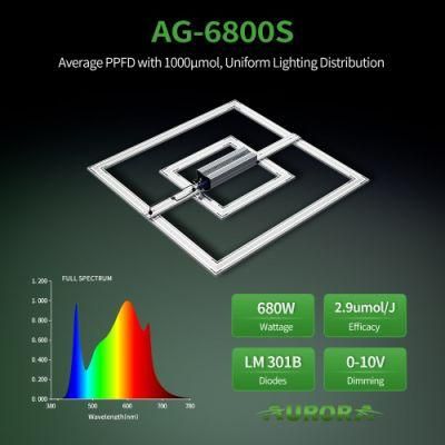Wholesale 680W Square LED Grow Light for Indoor Greenhouse