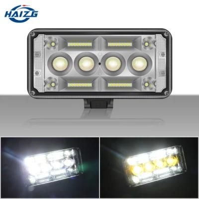 Haizg New Deisgn 7 Inch 40W Dual Color LED Light Bars for Motorcycle off-Road