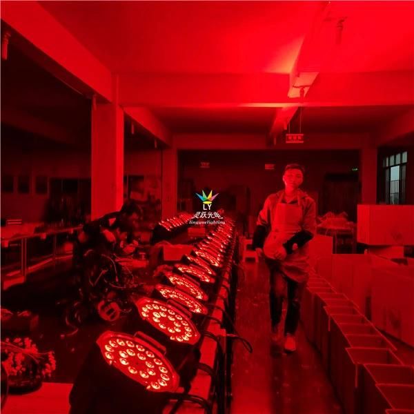 24PCS 18W Rgbwuv 6in1 LED PAR Stage Lighting Equipment for Event