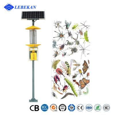 Wholesale Price Solar Power Electric Insect Killing Light 12V 220V Optical Control Time Setting Solar Mosquito Insect Killer Lamp