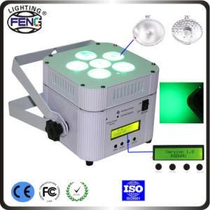 RGBWA+UV Wireless DMX Battery LED Uplights / Battery Powered PAR LED Lights 6X18W