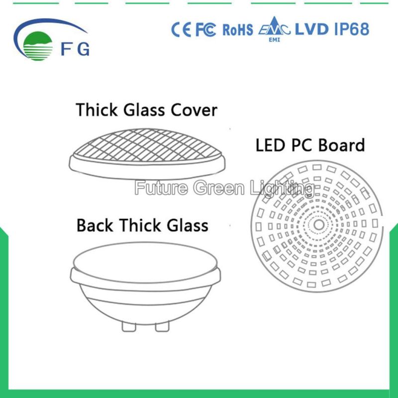 High Quality LED PAR56 Swimming Pool Bulb with Housing/Niche for Concrete Pool and Fiberglass Pool