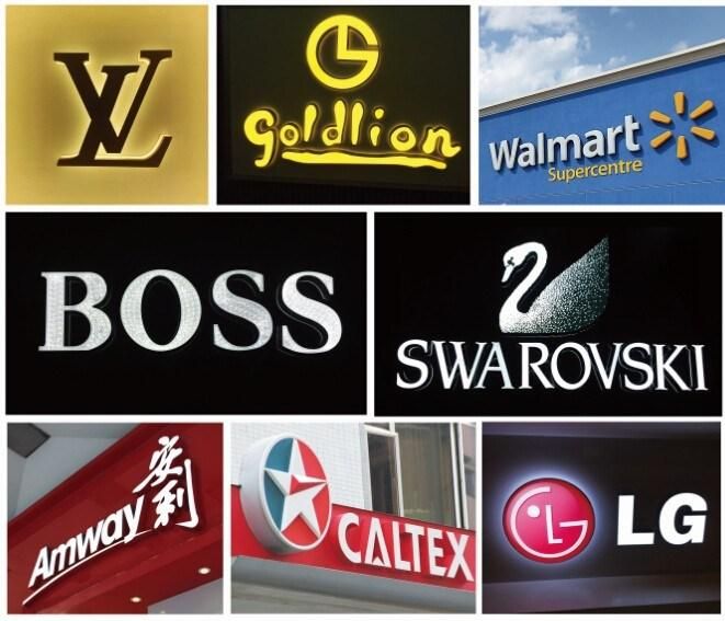 Outdoor Advertising Acrylic Backlit Metal Letter Signs for Business Shop