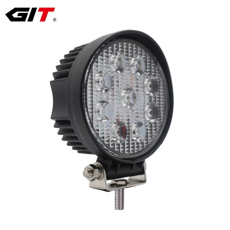 Hot Sale in Europe Round 27W Truck Work Light