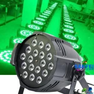 6 in 1 Rgbwauv 18 * 10W LED PAR Light