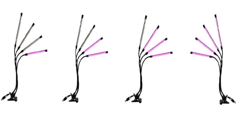 Indoor Garden Hydroponic Plant LED Grow Light, Horticulture Light with 4 Strip Heads, SAA
