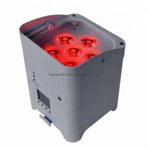 Smart DJ 6 X 18W RGBWA + UV 6 In1 LED PAR Light/Rechargeable Battery Powered Wireless LED Wedding Uplight