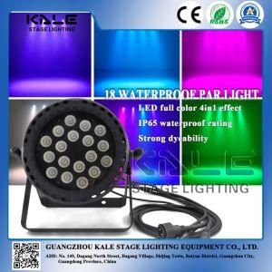 Popular Show Using RGBW 4in1 18PCS 12W LED Flat PAR 64 Light