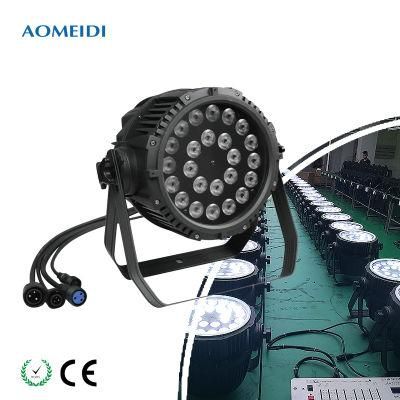 Outdoor IP65 Party Event Waterproof 24X10W RGBW 4in1 DMX DJ LED PAR 64 Light