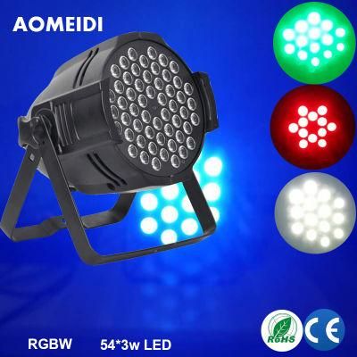 RGBW Mixing 54 X 3W LED PAR Stage Nightclub Lights