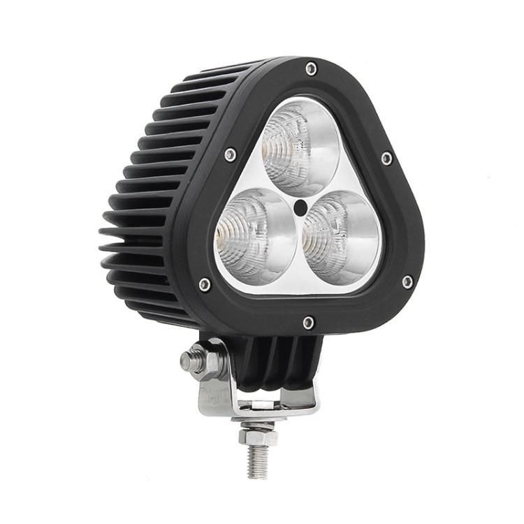 New 60W Car LED Work Light 4" Driving Spotlight 4X4 off-Road SUV ATV Truck White Yellow Auto Fog Lights Triangle Shape