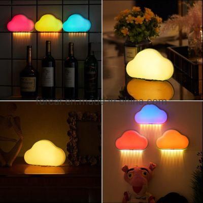 Home Decoration Colorful Night Lamp/ Battery Operated Wall Lamp for Kids Bedroom Living Room Night Light