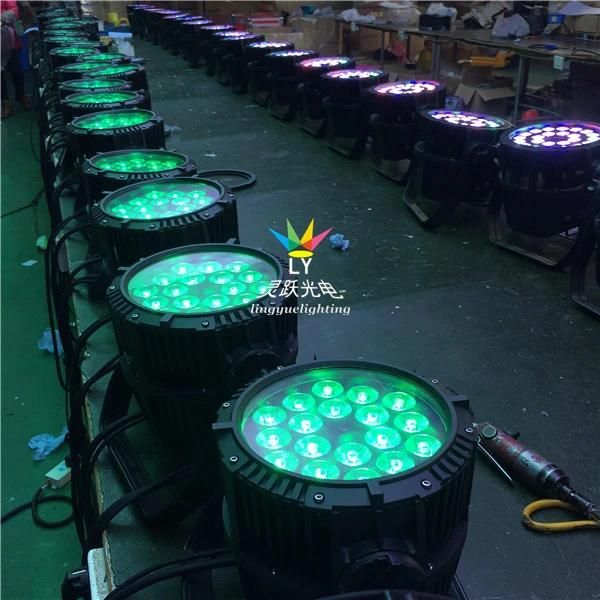 Waterproof 18X18W RGBWA+UV PAR Can LED Outdoor Lighting