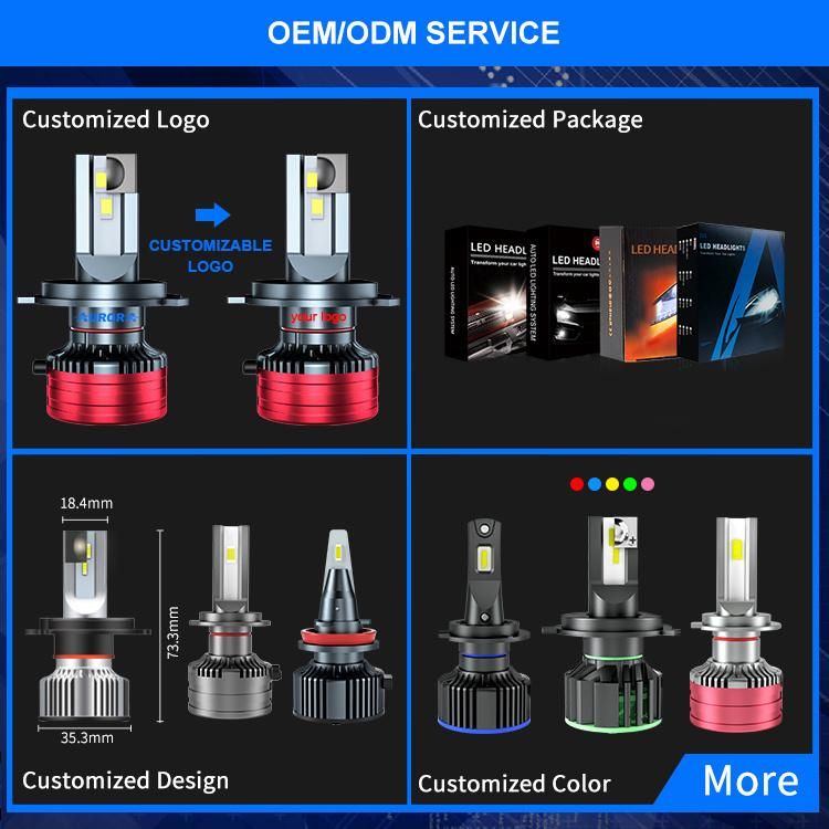 Hot Sale High Power Super Bright 110W 55W Dual Double Beam H4 LED Headlight Bulb with Vacuum Pipe 9-24V LED Headlamp Bulb Factory Manufacturer