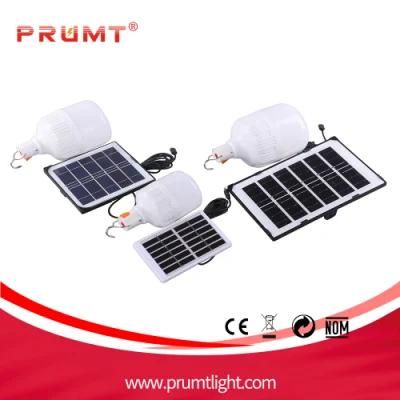 60W 80W Solar Panel Charging LED Light Bulb with Rechargeable Battery