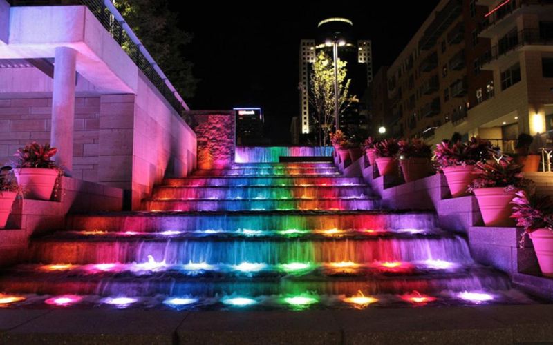 Waterproof Fountain Pool RGBW LED Lighting Underwater Recessed Luminaires IP68 LED Underwater Recessed Light with Plastic Sleeve (JP94869)
