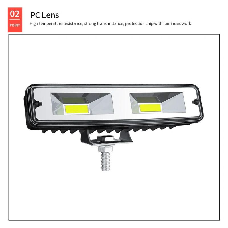 Dxz 6 Inch COB 48W Offroad Spot Work Lamp Barre LED Working Lights Beams Car Accessories for Truck ATV 4X4 SUV