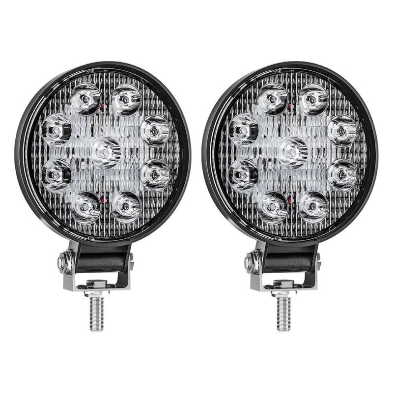 Dxz 4X4 LED Offroad SUV Heavy Truck LED Working Light 4 Inch 9 LED 27W 20mm Work Light Round
