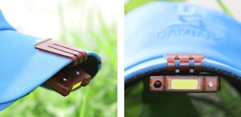 New Waterproof Motion Reaction USB Rechargeable COB Headlamp Cap Clip Flashlight Fishing Light