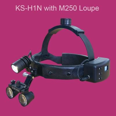 Easywell 5W Light Source LED Headlight Ks-H1n with 2.5X Medical Binocular Loupes