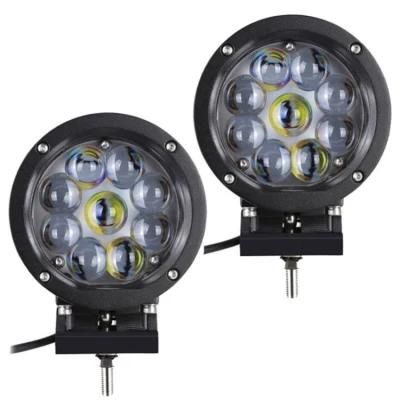 12V 24V Waterproof LED Driving Light for Offroad Jeep Truck SUV ATV Tractor Round 4D 5.5inch 45W LED Work Light
