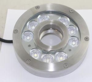 9W IP68 Ss304/316 LED Fountain Light, Underwater Light