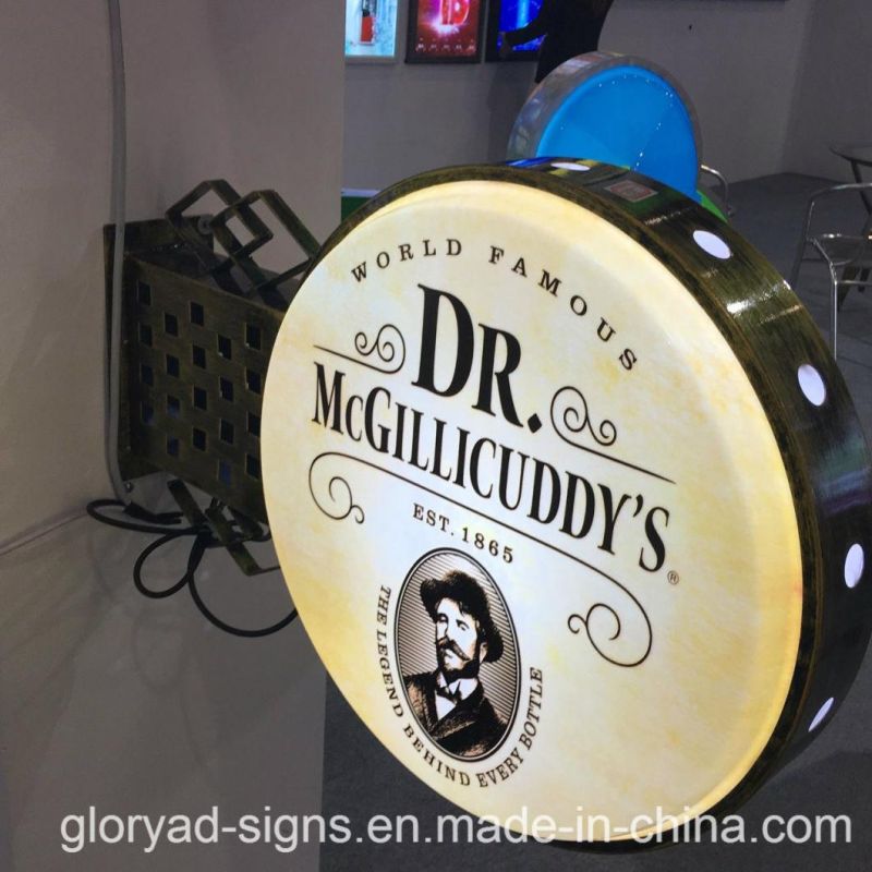 Outdoor Advertising Hanging Sign Custom Acrylic LED Light Box