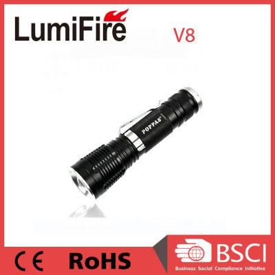 T6 Telescopic Zoomable Aluminum LED Torch Flashlight