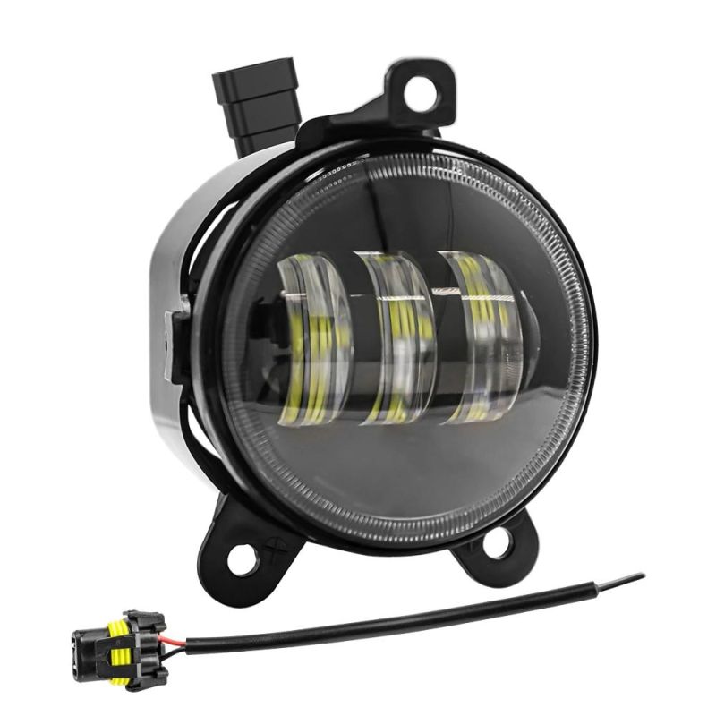 Dxz 4 Inch LED Fog Light for Jeep Wrangler Jk off Road Fog Light Replacement Kit Projector Front Bumper Lamps Turn Signal