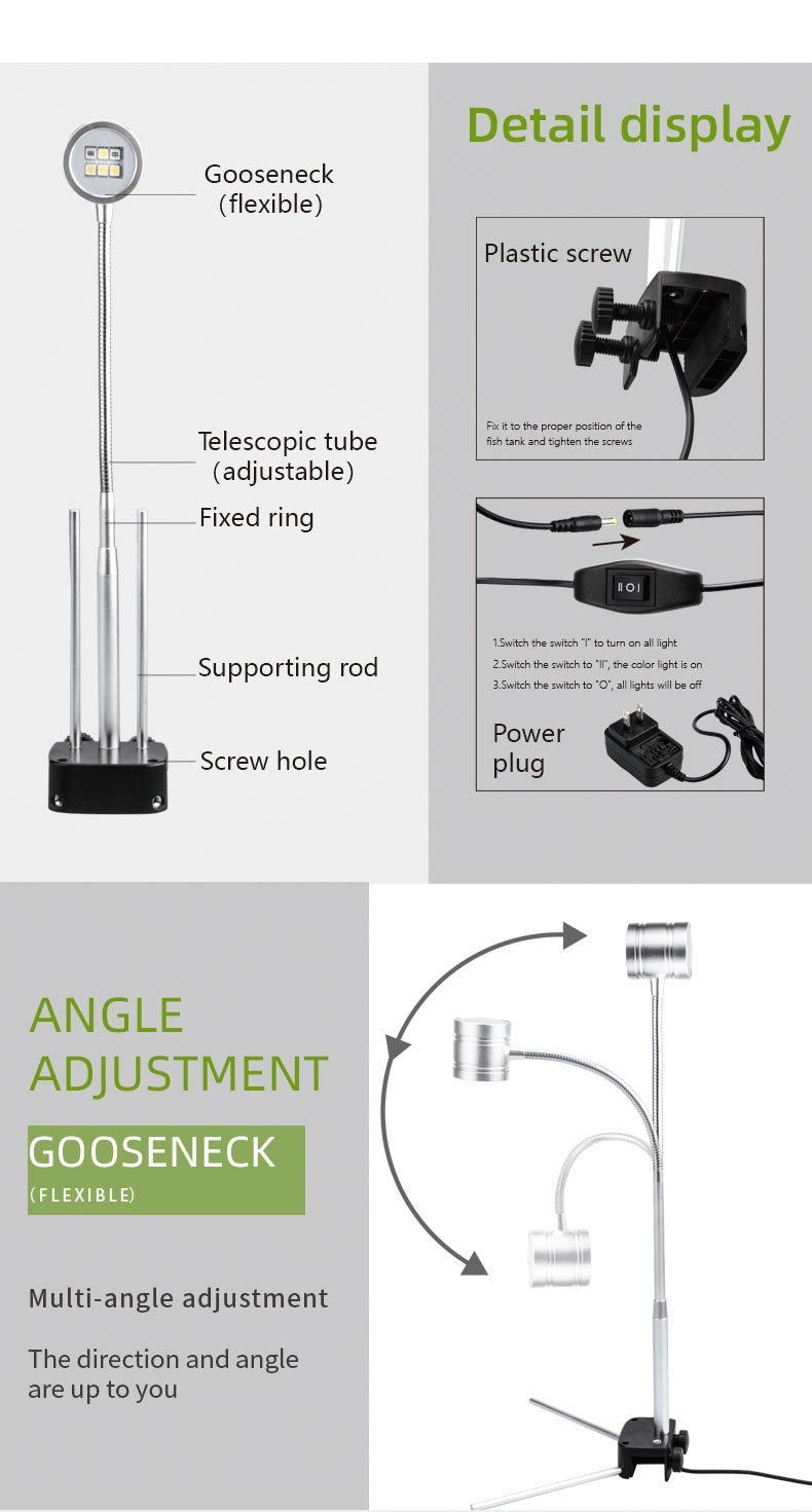 5W Hot Sale Small LED Aquarium Light Multi-Color Temperature (MA06-A6)