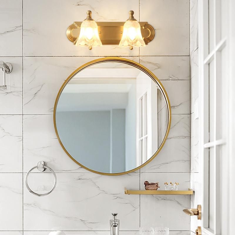 American Mirror Light Copper Bathroom Light Luxury Lamp Mirror Cabinet Retro Wall Light