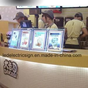 Restaurant Equipment for LED Menu Display with Small LED Crystal Acrylic Panel