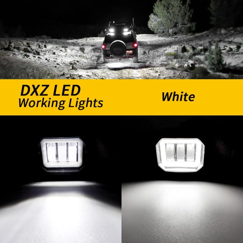Dxz LED Angel Eyes Light 30W 7D Waterproof Round LED Bar Spot Light Motorcycle Offroad Car Boat LED Work Light