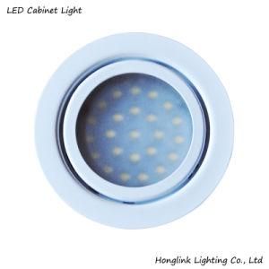 Ce 1.6W Dimmable White Round Recessed LED Under Cabinet Light