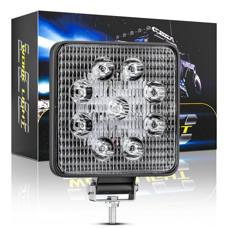 Dxz 4inch 9LED LED Work Light 27W 20mm off Road Lamp LED Lamp Spotlight 27W LED Work Light 12V 24V Car Light