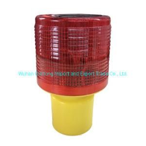 LED Solar Emergency Rechargeable Revolving Flash Amber Safety Road Work Forklift Decibel Alarm Warning Light