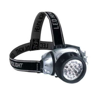 Custom Logo 19 LED Super Bright Headlamp for Hiking Adjustable Rechargeable Headlamp with 19LEDs and Warning Lights