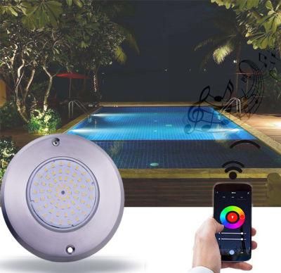 DC12V IP68 Super Slim Flat Resin Filled 316 Stainless Steel RGB Underwater Buried Pool Light