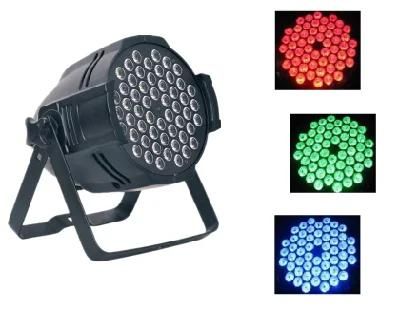 54psc 3W Top Quality Alloy Shell Waterproof LED PAR Light for Party Theater Performance